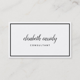 Minimalist Modern Two-Sided Business Card