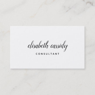 Minimalist Modern Two-Sided Business Card