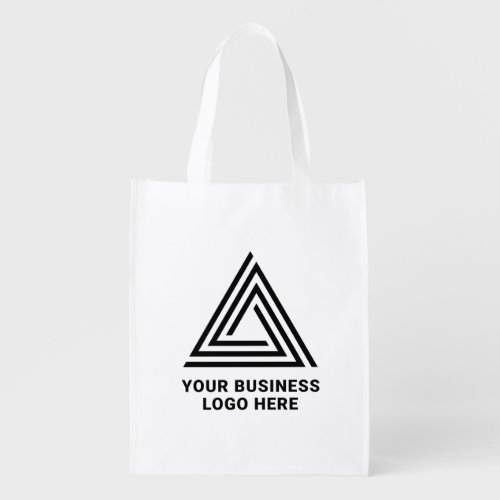 Minimalist Modern Two_Sided Business Logo Grocery Bag