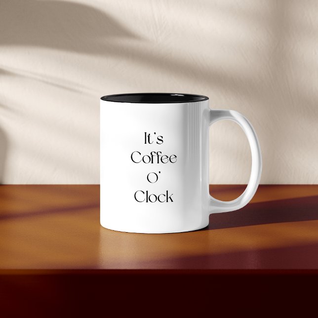 Minimalist Modern  Two-Tone Coffee Mug (Creator Uploaded)