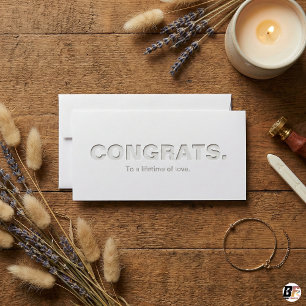 Minimalist Modern Typography Wedding Engagement Co
