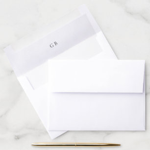 Minimalist Modern Wedding Envelope Liner
