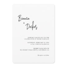 Minimalist Modern Wedding