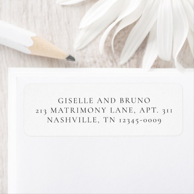 Minimalist Modern Wedding Label (Insitu)
