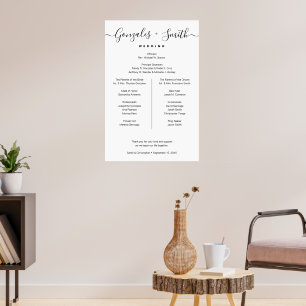 Minimalist Modern Wedding Party Welcome sign