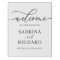Minimalist Modern Wedding Welcome Sign Canvas