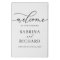 Minimalist Modern Wedding Welcome Sign Canvas