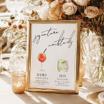 Minimalist Modern & Whimsical Signature Cocktails Poster<br><div class="desc">The Modern Minimalist & Whimsical Script collection blends effortless elegance with contemporary design. This refined suite features clean lines, airy spacing, and a romantic handwritten script that feels both timeless and fresh. Perfect for the couple who loves modern simplicity with a touch of playful charm, this collection captures sophistication in...</div>