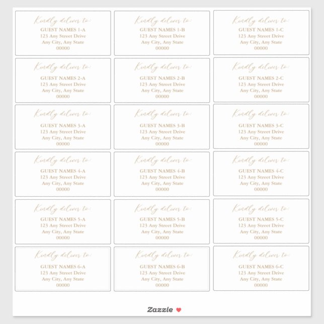 Minimalist Modern White Wedding Guest Address   Sticker (Sheet)