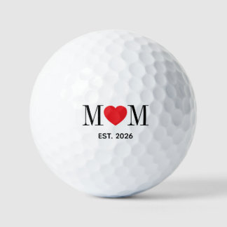 Minimalist Mom with Red Heart Golf Balls