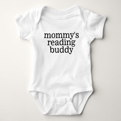 Minimalist Mommys Reading Buddy Baby Bodysuit