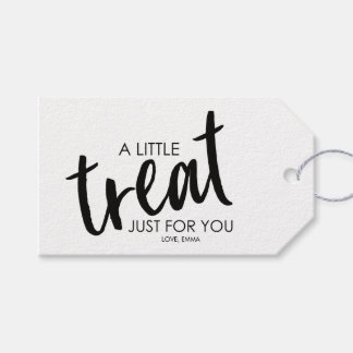 Minimalist Monochrome Favor Gift Tag