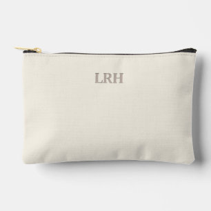 Minimalist Monogram Bridesmaid Makeup Pouch