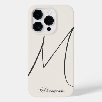 Minimalist Monogram Case-mate Iphone Case by istanbuldesign at Zazzle