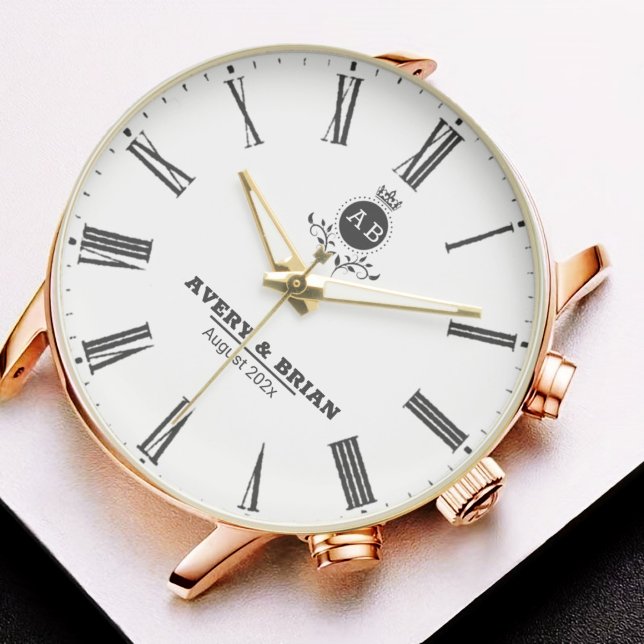 Minimalist Monogram Custom Engraved  Name  Watch (Creator Uploaded)