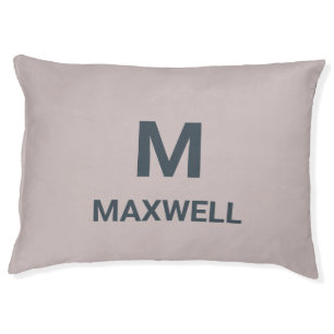Minimalist Monogram Custom Pet Bed - Modern Person