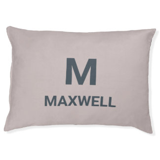 Minimalist Monogram Custom Pet Bed - Modern Person