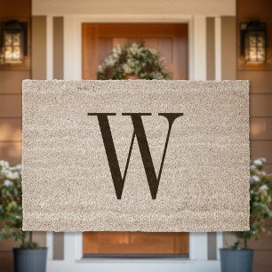 Minimalist Monogram Fiber Doormat