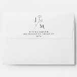 Minimalist Monogram Floral Wedding Envelope<br><div class="desc">Elevate your wedding invitations with our Minimalist Monogram Floral Wedding Envelope!  This sophisticated design features a delicate floral motif surrounding the couple's initials,  offering a touch of elegance without compromising on clean lines.</div>