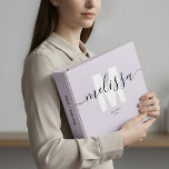 Minimalist Monogram Handwriting Name 3 Ring Binder<br><div class="desc">Elevate your organization with a touch of feminine flair! Introducing our personalized binder, crafted meticulously with the modern woman in mind. Adorned with your name in an elegant modern script, it perfectly complements the oversized sans serif monogram, creating a harmonious balance of sophistication and style. The binder's delicate design elements...</div>