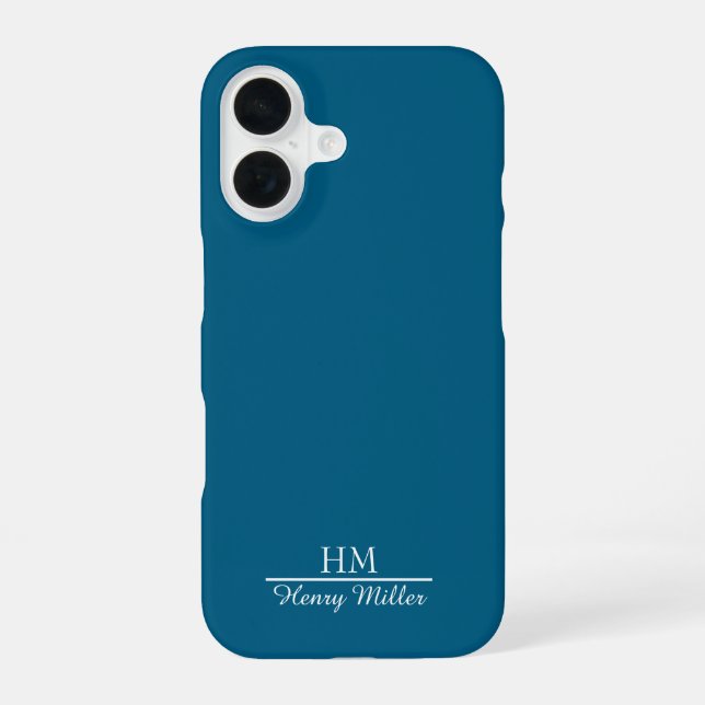 Minimalist Monogram iPhone Case–Personalized Name Case (Back)