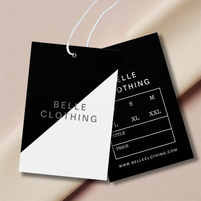Minimalist Monogram Modern Business Hang tag (Creator Uploaded)
