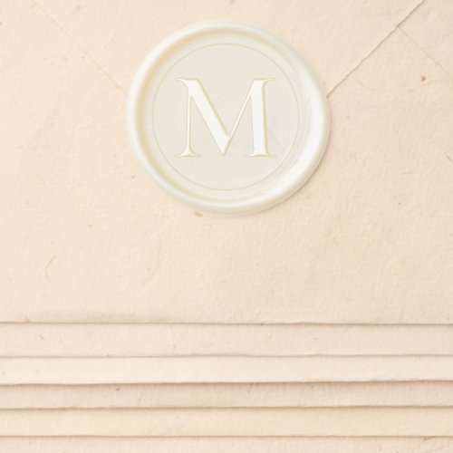 Minimalist Monogram Modern Custom Wedding Wax Seal Sticker