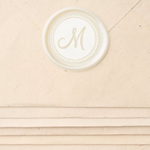 Minimalist Monogram Modern Custom Wedding Wax Seal Sticker