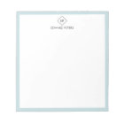 Minimalist Monogram Personal Stationery Notepad