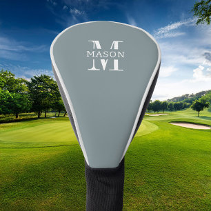 Minimalist Monogram Personalized Golf Head Cover