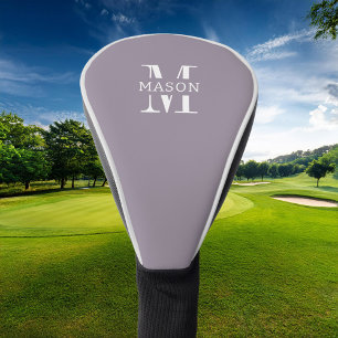 Minimalist Monogram Personalized Golf Head Cover