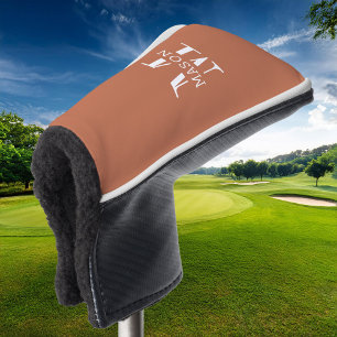Minimalist Monogram Personalized Golf Head Cover