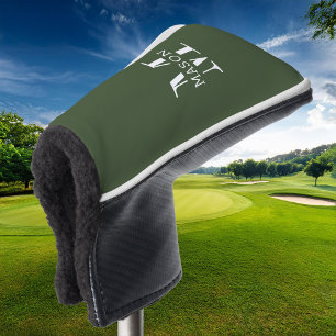 Minimalist Monogram Personalized Golf Head Cover