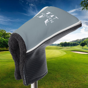 Minimalist Monogram Personalized Golf Head Cover