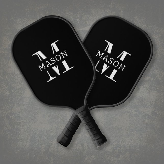 Minimalist Monogram Personalized Pickleball Paddle (Creator Uploaded)