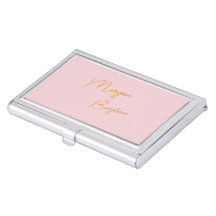Minimalist monogram script pink
