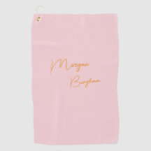 Minimalist monogram script pink