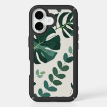 Minimalist Monstera and Greenery Pattern - Modern 