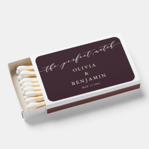 Minimalist Moody Plum Custom Wedding Perfect Match