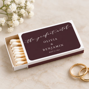 Minimalist Moody Plum Custom Wedding Perfect Match
