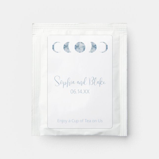 Minimalist Moon Phases Celestial Tea Drink Mix (Front)