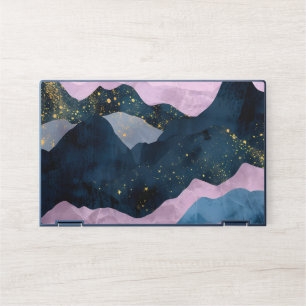 Minimalist Moon Stars Celestial Mountain Valley HP Laptop Skin