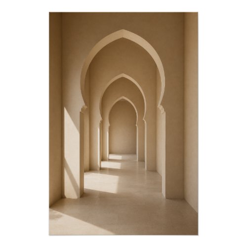 Minimalist Moroccan Architecture Poster Print