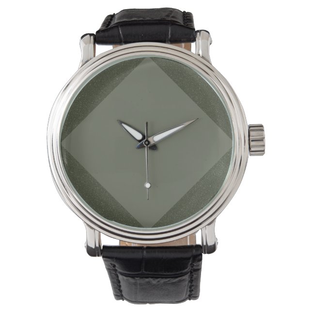 Minimalist Moss Green Arrow eWatch Watch (Front)