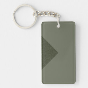 Minimalist Moss Green Arrow Keychain – Customize