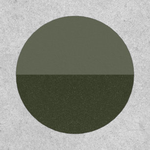 Minimalist Moss Green Circle Patch – Customizable