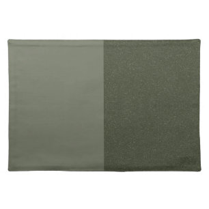 Minimalist Moss Green Cloth Placemat – Customize