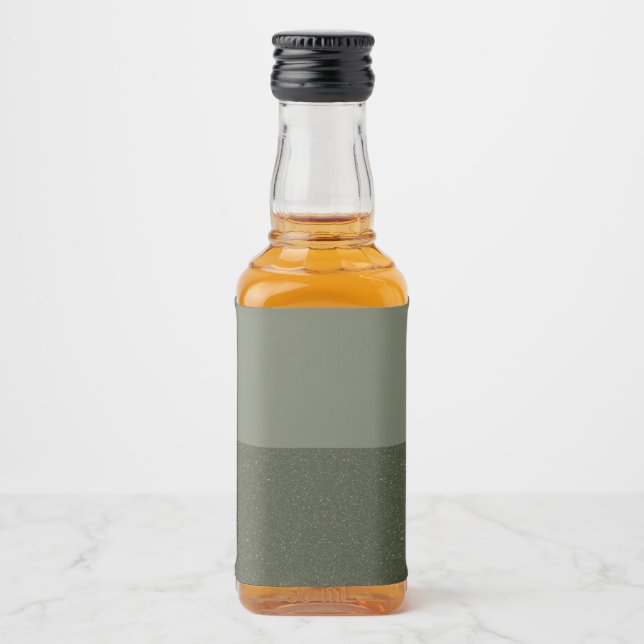 Minimalist Moss Green Gradient Label – Customize (Front)