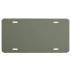 Minimalist Moss Green License Plate – Customizable
