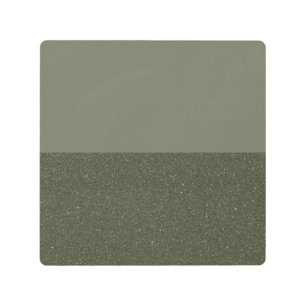 Minimalist Moss Green Metal Wall Art – Customize